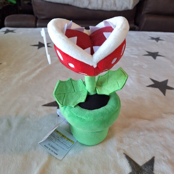 2017 Little Buddy Super Mario Bros. Piranha Plant 9" Plush‎  (NEW WITH TAGS) - Picture 2 of 10